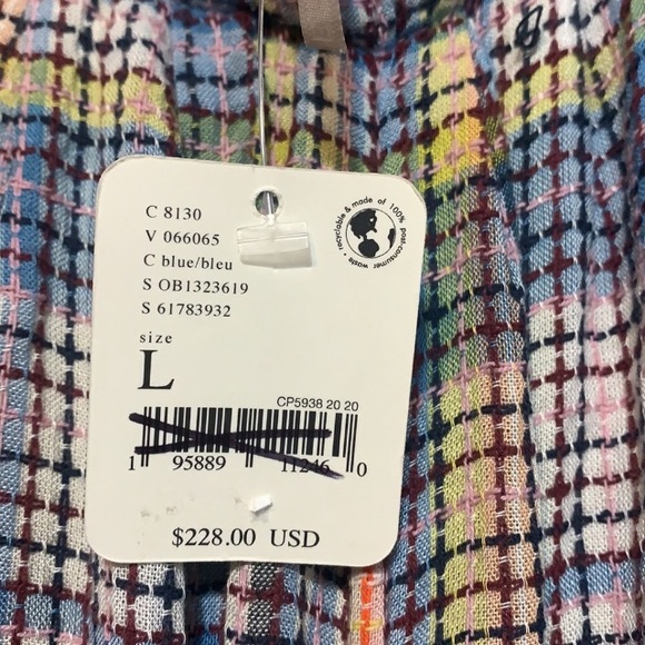 Free People Plaid June Bug Maxi Dress NWT LARGE - Picture 4 of 6